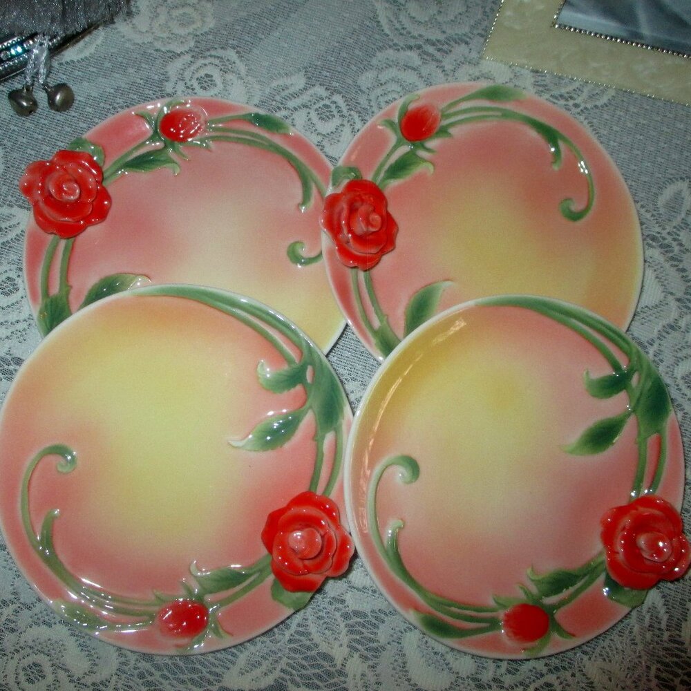 Raised Rose Candy/Cookie Dish